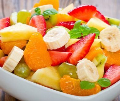 Salada de frutas extravagante